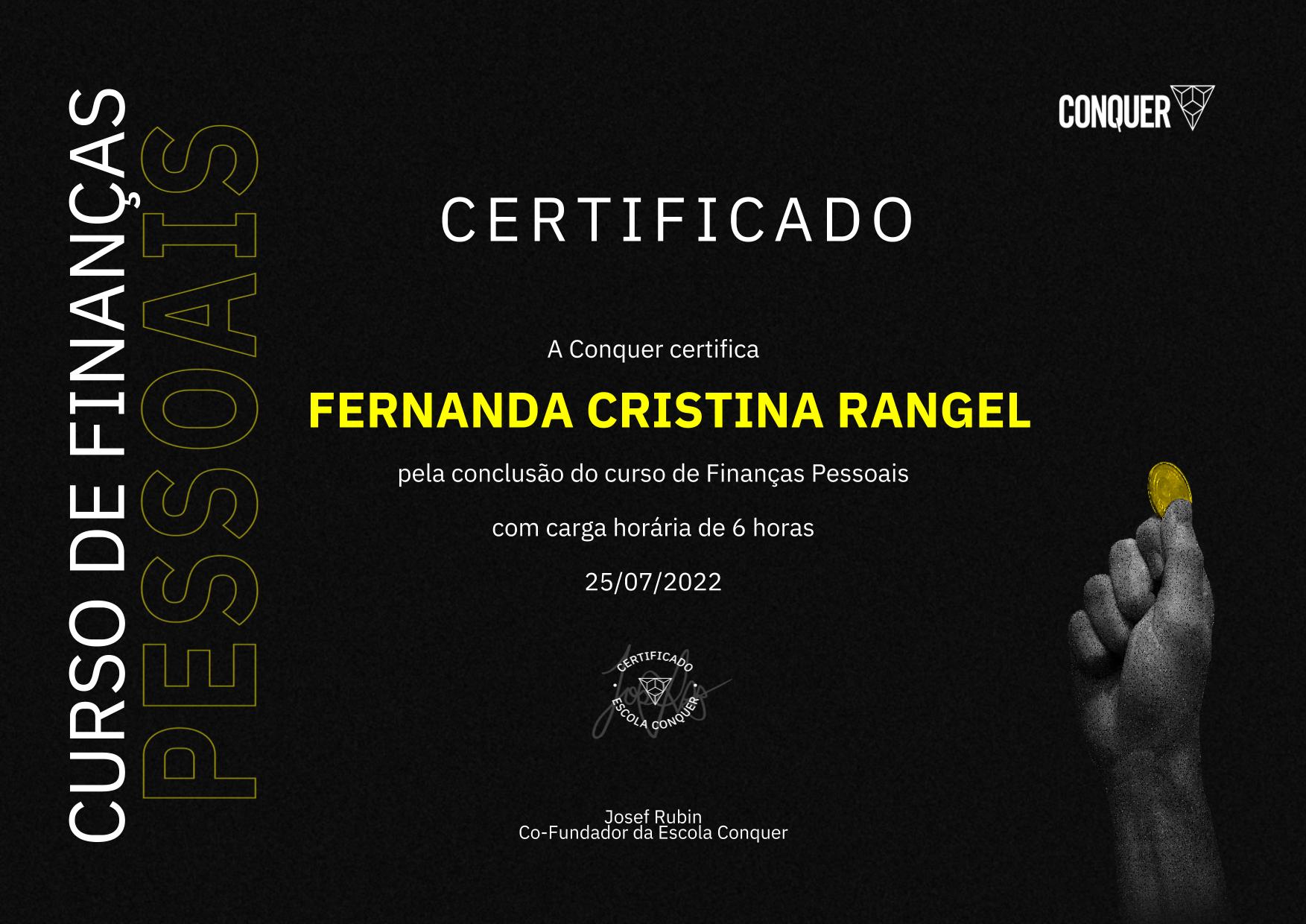 Certificado de Finanças Pessoais